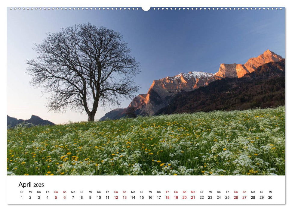 Graubünden - Land der 150 Täler (CALVENDO Wandkalender 2025)