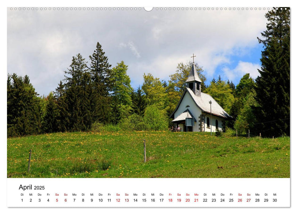 Wanderliebe Südschwarzwald (CALVENDO Wandkalender 2025)