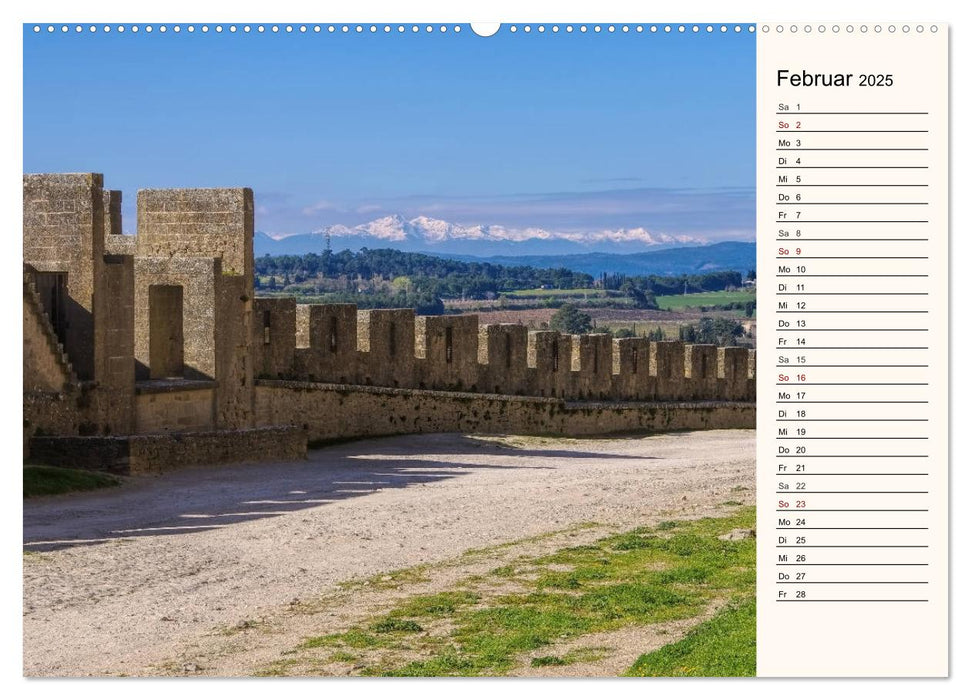 Cite von Carcassonne - Zeitreise ins Mittelalter (CALVENDO Premium Wandkalender 2025)