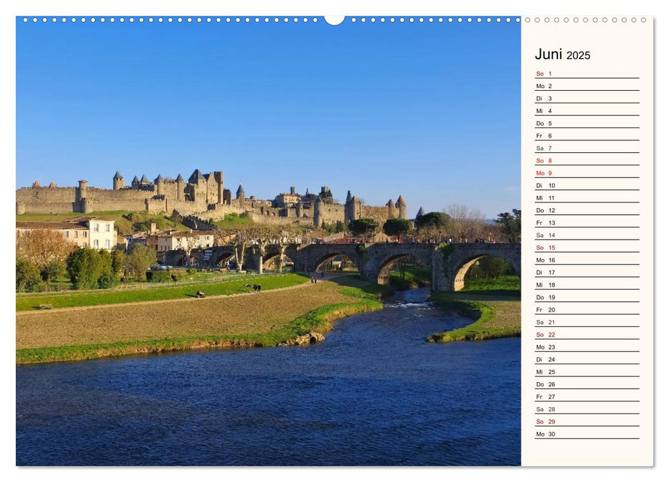 Cite von Carcassonne - Zeitreise ins Mittelalter (CALVENDO Premium Wandkalender 2025)