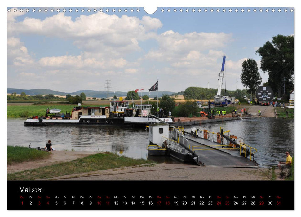 Schiffe auf der Oberweser (CALVENDO Wandkalender 2025)