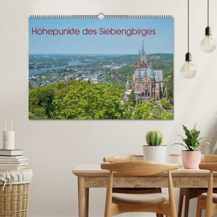 Höhepunkte des Siebengebirges (CALVENDO Wandkalender 2025)