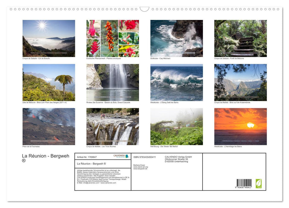 La Réunion - Bergweh ® (CALVENDO Wandkalender 2025)