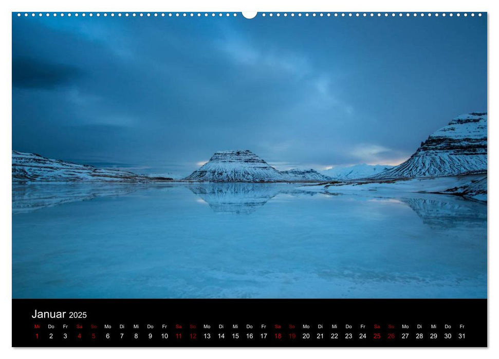 Island - Unberührte Landschaften (CALVENDO Premium Wandkalender 2025)