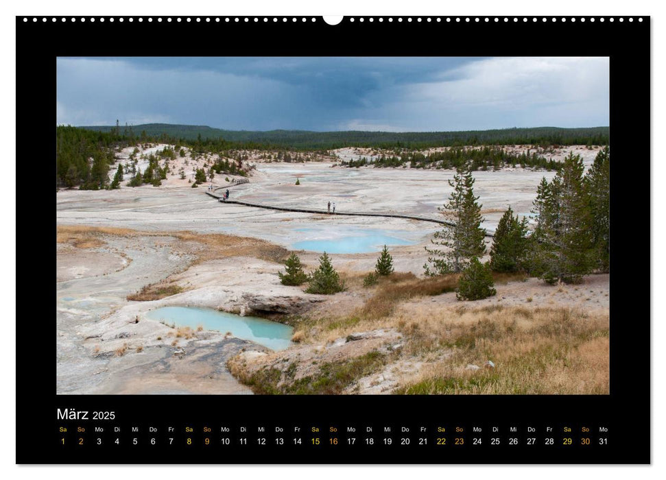 Yellowstone - Wunder der Natur (CALVENDO Wandkalender 2025)