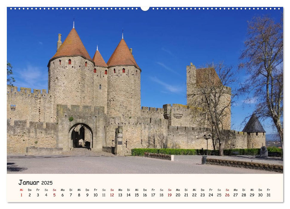 Cite von Carcassonne - Zeitreise ins Mittelalter (CALVENDO Premium Wandkalender 2025)