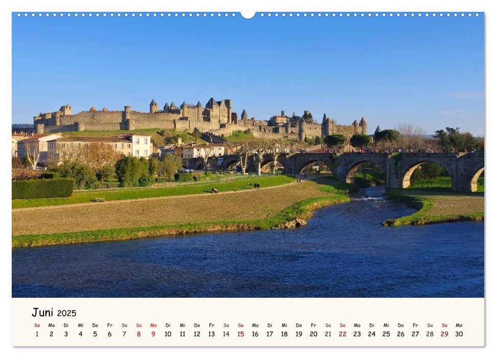 Cite von Carcassonne - Zeitreise ins Mittelalter (CALVENDO Premium Wandkalender 2025)