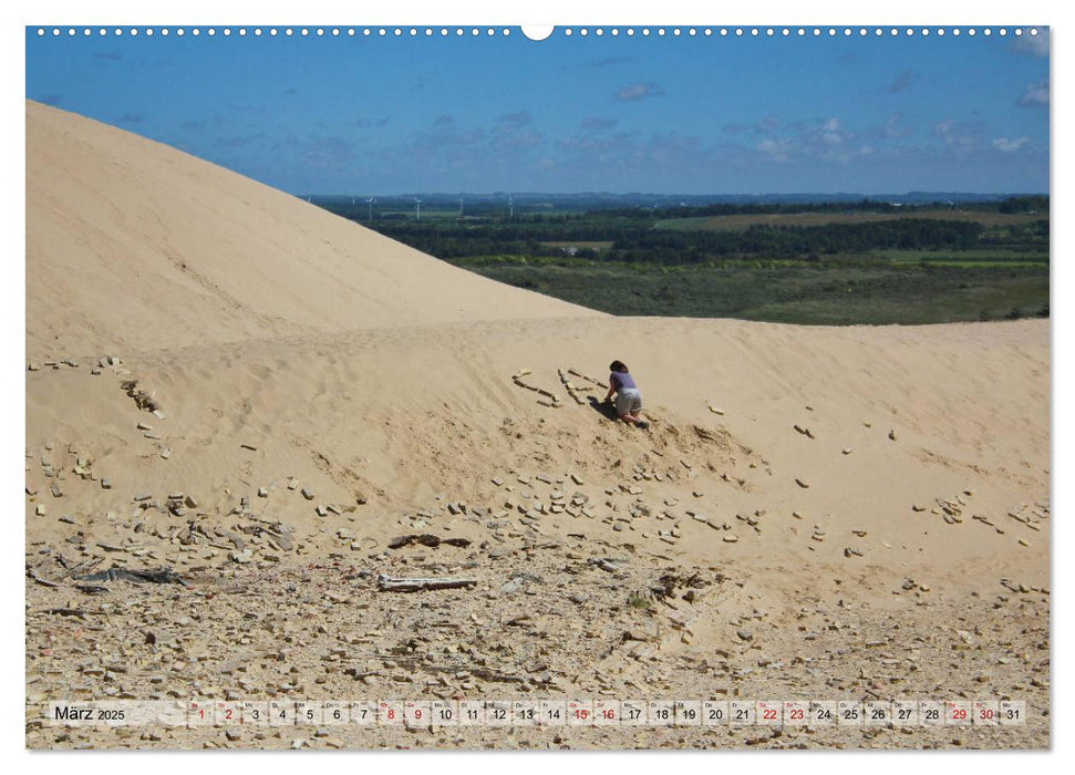 Rudbjerg und Råbjerg, Wanderriesen im Norden Dänemarks (CALVENDO Premium Wandkalender 2025)