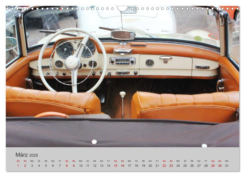 Der SL - Ästhetik pur von Mercedes Benz (CALVENDO Wandkalender 2025)