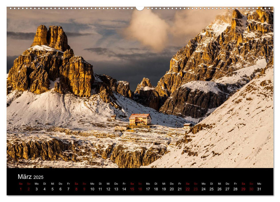 Dolomiten - Land der Träume (CALVENDO Premium Wandkalender 2025)