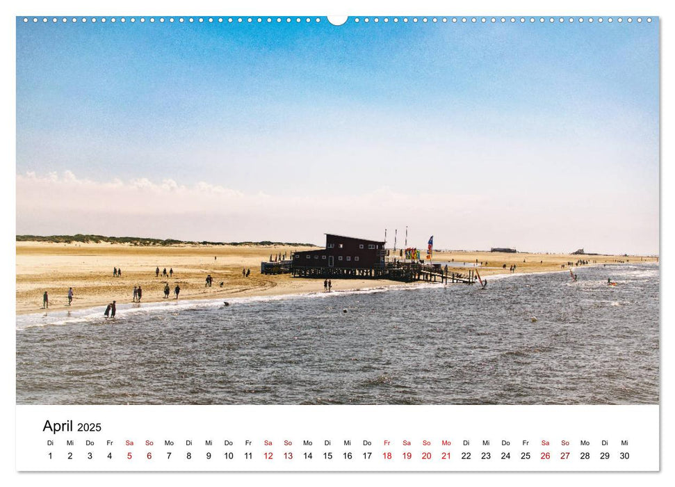 Sankt Peter-Ording. Licht, Schatten und Natur (CALVENDO Premium Wandkalender 2025)