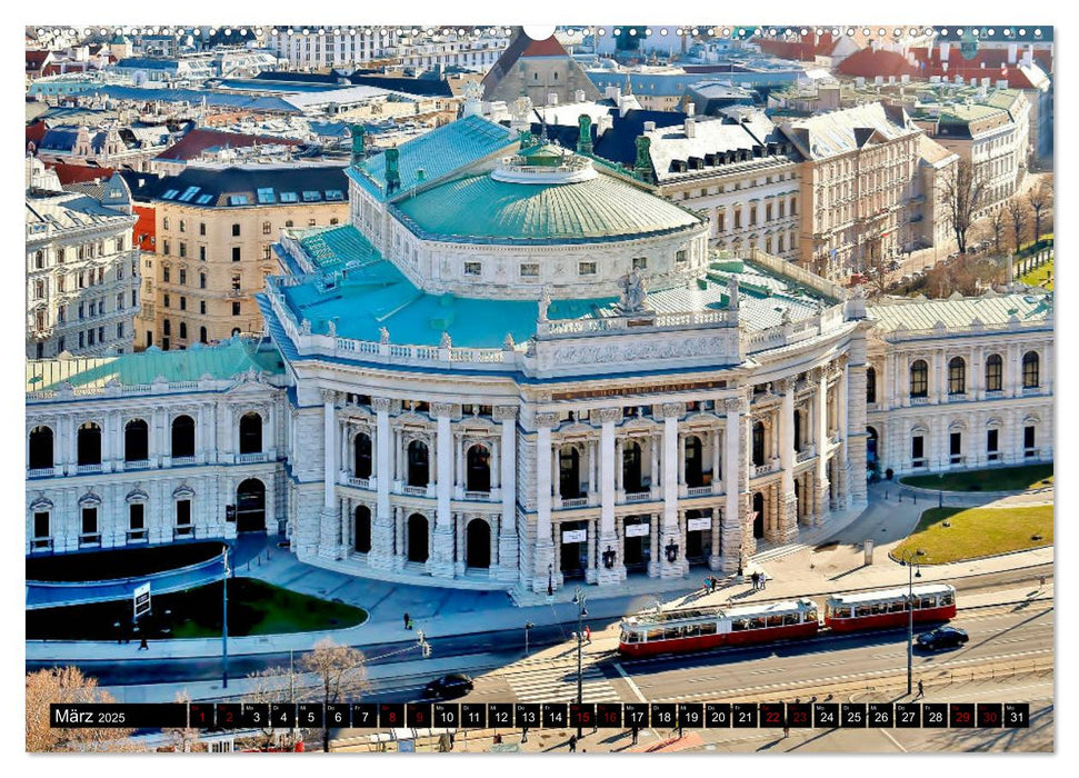 WIEN von oben (CALVENDO Premium Wandkalender 2025)