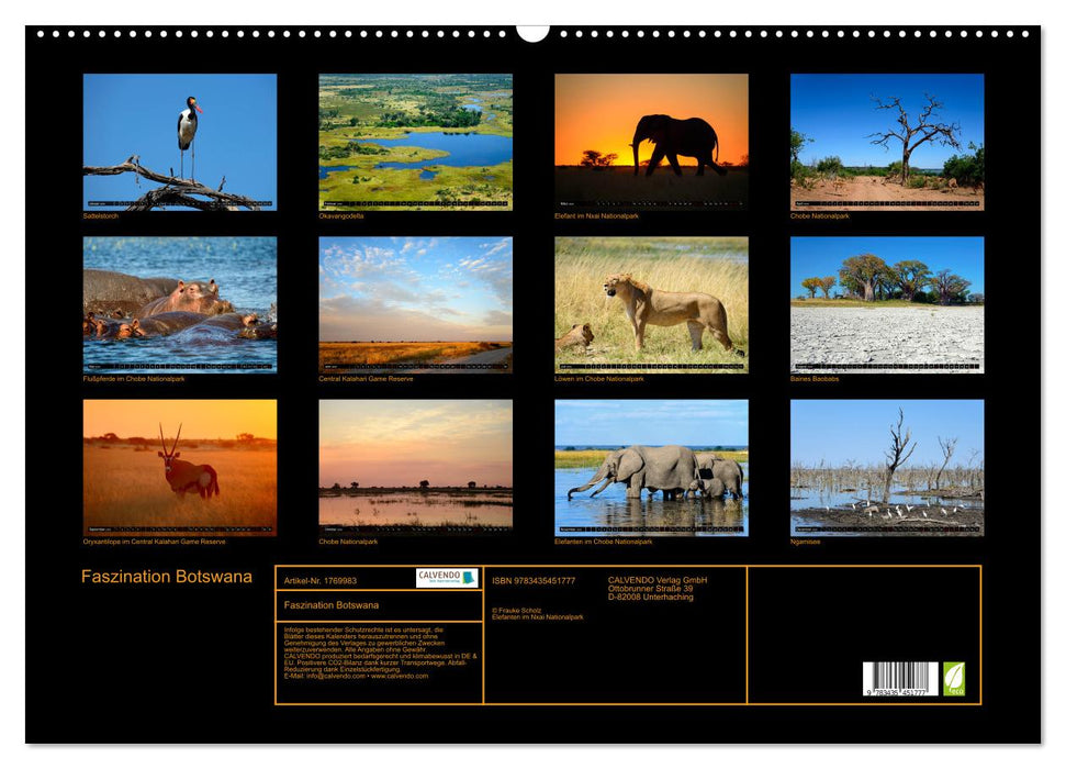 Faszination Botswana (CALVENDO Wandkalender 2025)