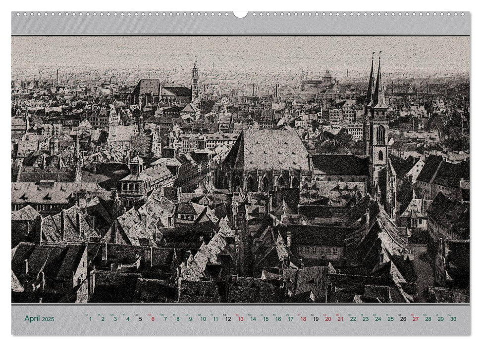 Nürnberg, alte Postkarten neu interpretiert (CALVENDO Wandkalender 2025)