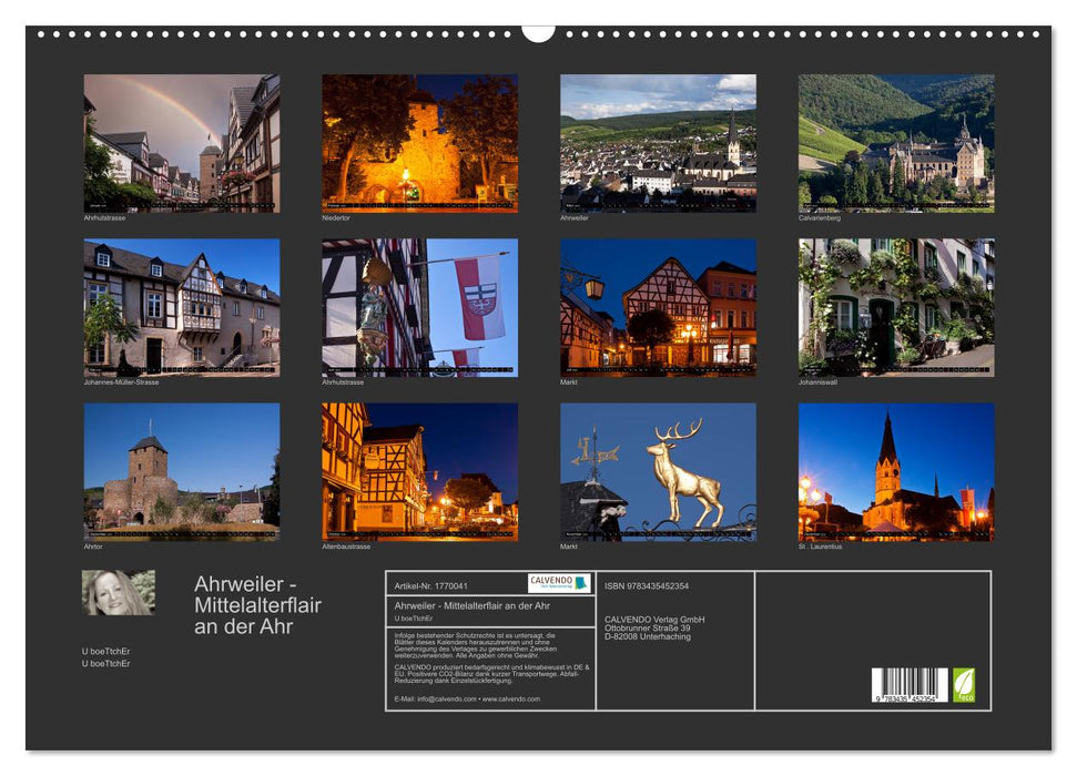 Ahrweiler - Mittelalterflair an der Ahr (CALVENDO Wandkalender 2025)