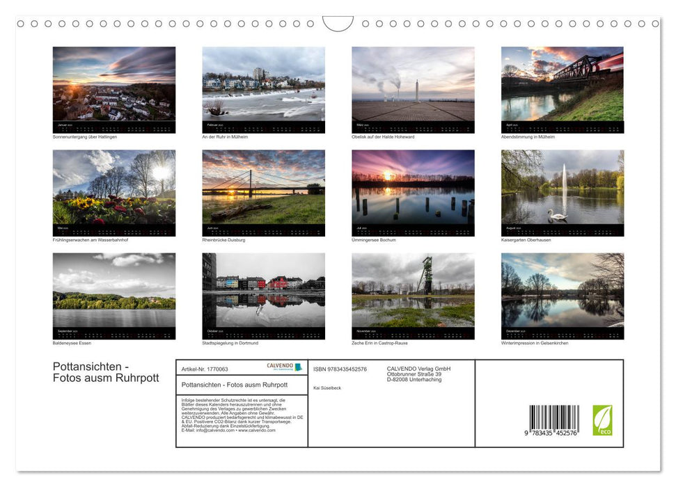 Pottansichten - Fotos ausm Ruhrpott (CALVENDO Wandkalender 2025)