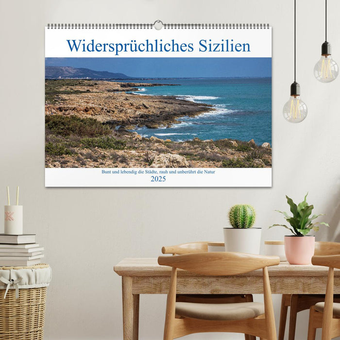 Widersprüchliches Sizilien (CALVENDO Wandkalender 2025)