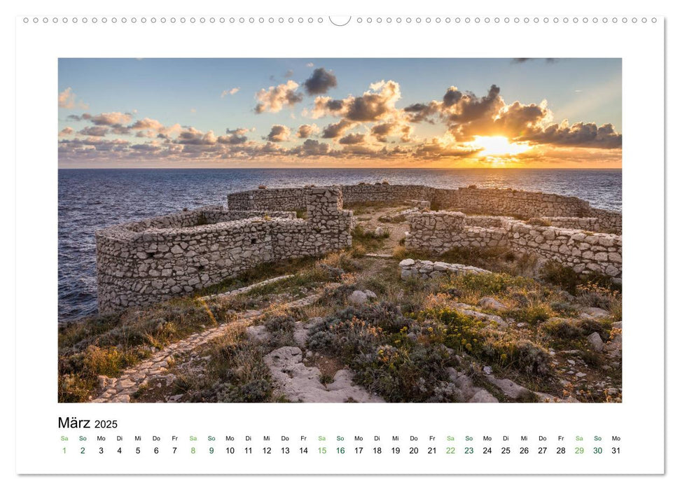 Sehnsuchtsinseln Capri und Ischia (CALVENDO Premium Wandkalender 2025)