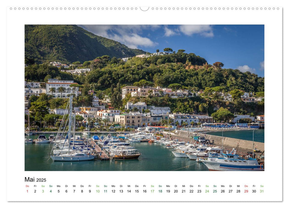 Sehnsuchtsinseln Capri und Ischia (CALVENDO Premium Wandkalender 2025)