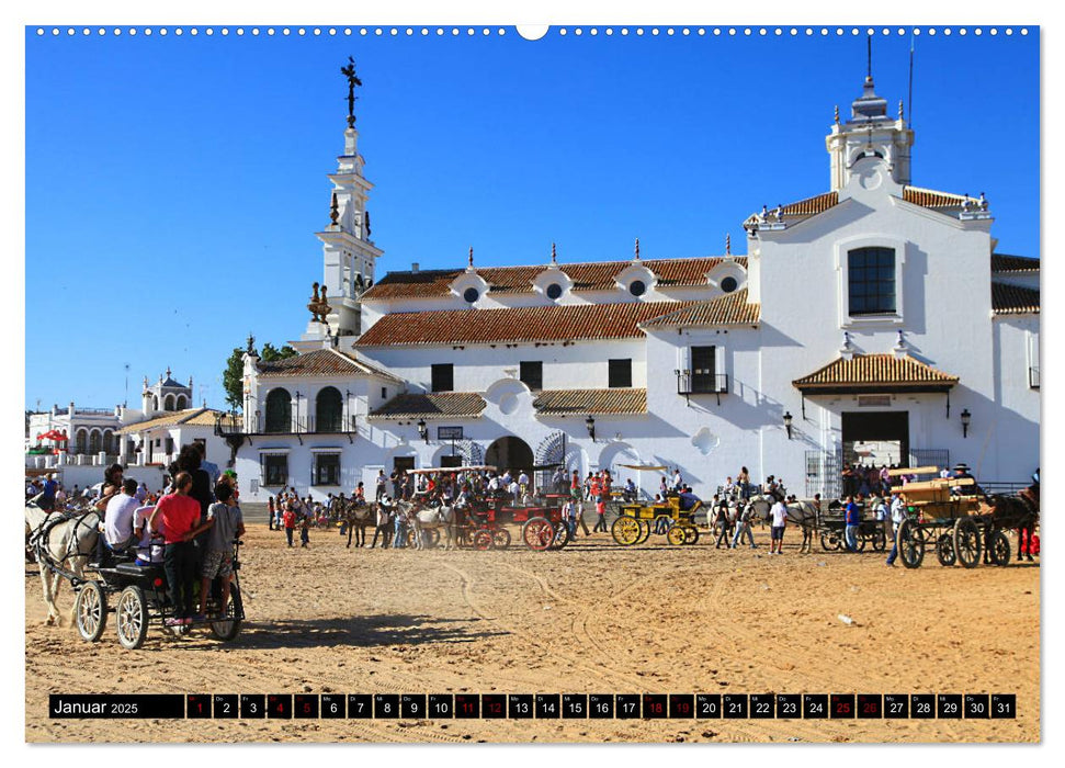 El Rocio - Andalusiens faszinierende Wallfahrt (CALVENDO Premium Wandkalender 2025)