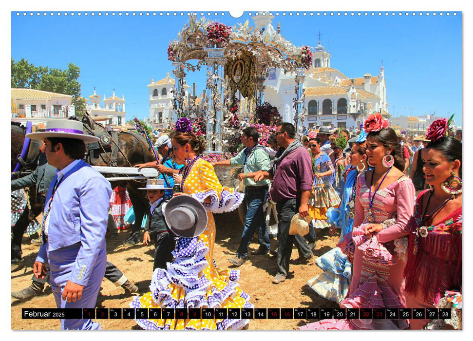 El Rocio - Andalusiens faszinierende Wallfahrt (CALVENDO Premium Wandkalender 2025)