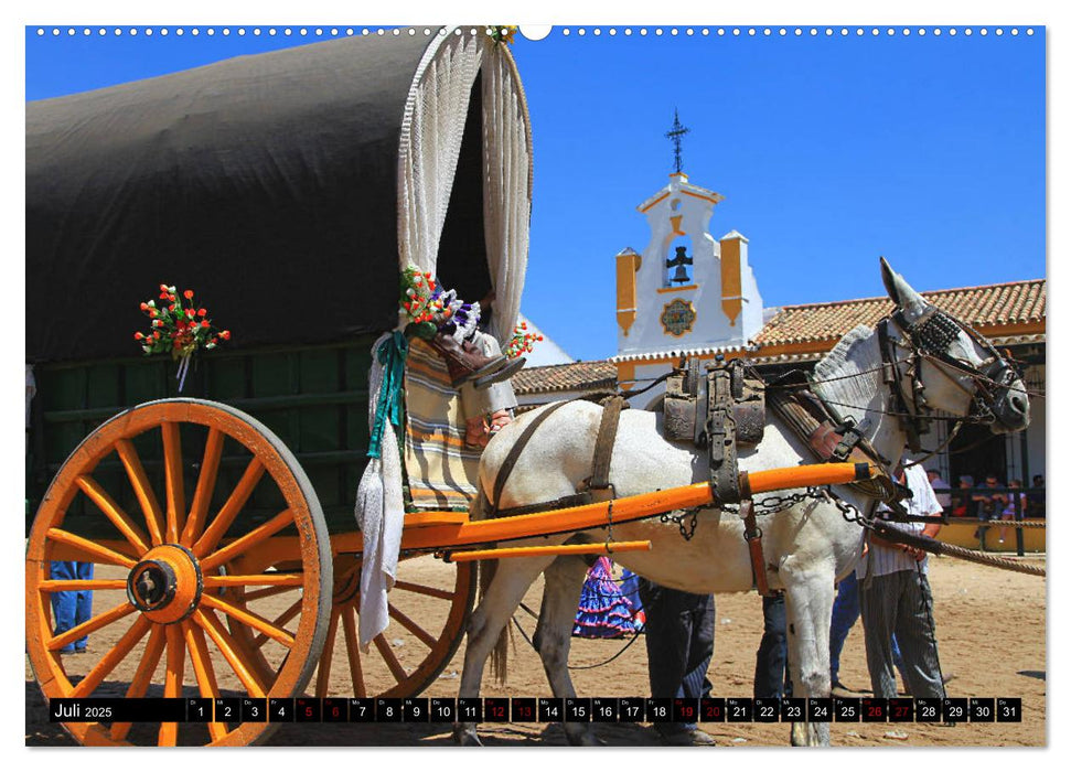 El Rocio - Andalusiens faszinierende Wallfahrt (CALVENDO Premium Wandkalender 2025)