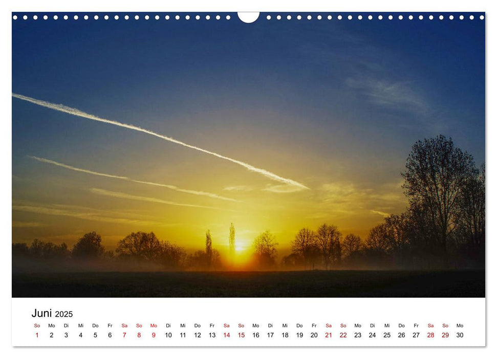 Vom Flachland bis in die Alpen (CALVENDO Wandkalender 2025)