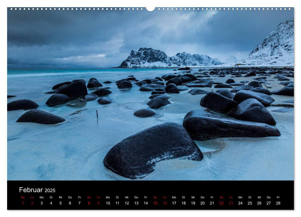 Die schönsten Strände der Lofoten - Norwegen (CALVENDO Wandkalender 2025)