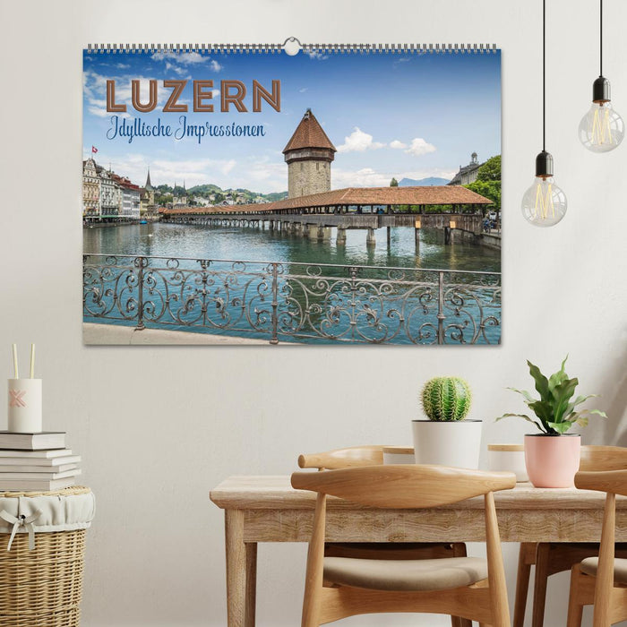 LUZERN Idyllische Impressionen (CALVENDO Wandkalender 2025)