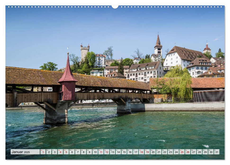 LUZERN Idyllische Impressionen (CALVENDO Wandkalender 2025)