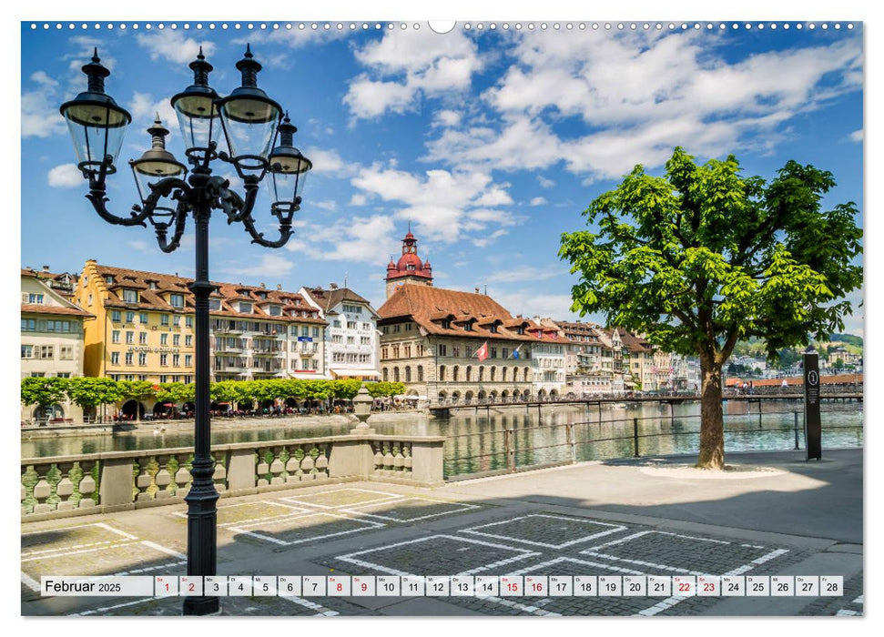 LUZERN Idyllische Impressionen (CALVENDO Wandkalender 2025)