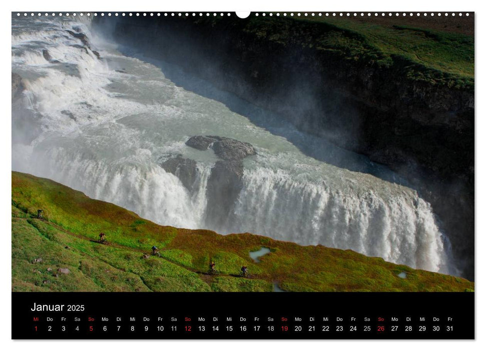 Bike Abenteuer Island (CALVENDO Premium Wandkalender 2025)