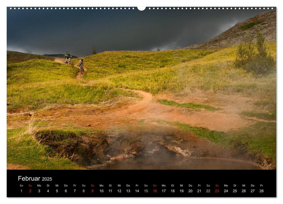 Bike Abenteuer Island (CALVENDO Premium Wandkalender 2025)