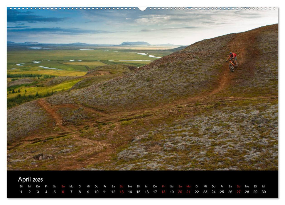 Bike Abenteuer Island (CALVENDO Premium Wandkalender 2025)