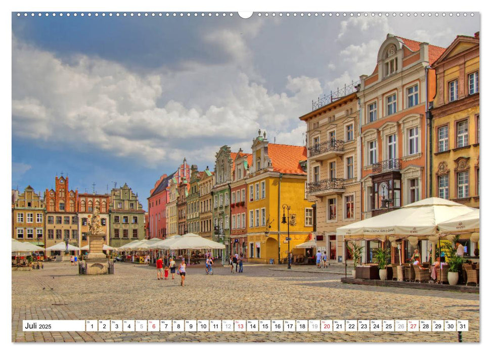 Posen Poznan - Bunte und strahlende Akzente (CALVENDO Premium Wandkalender 2025)