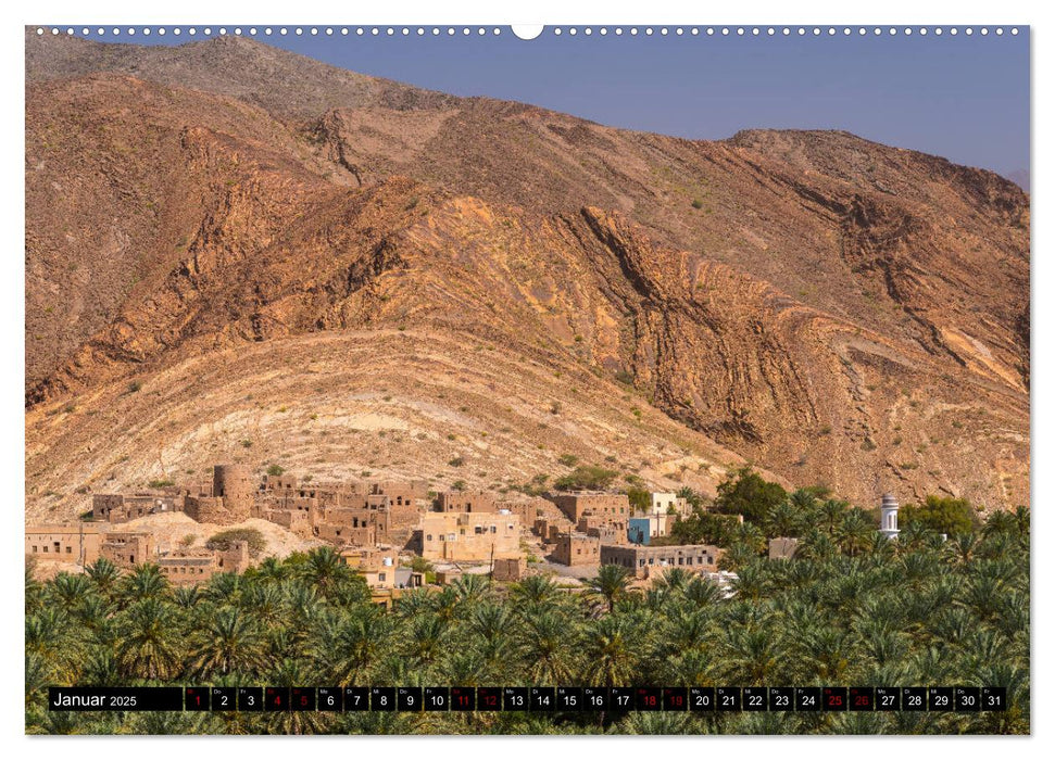 Sultanat Oman - Die Perle auf der Arabischen Halbinsel (CALVENDO Wandkalender 2025)