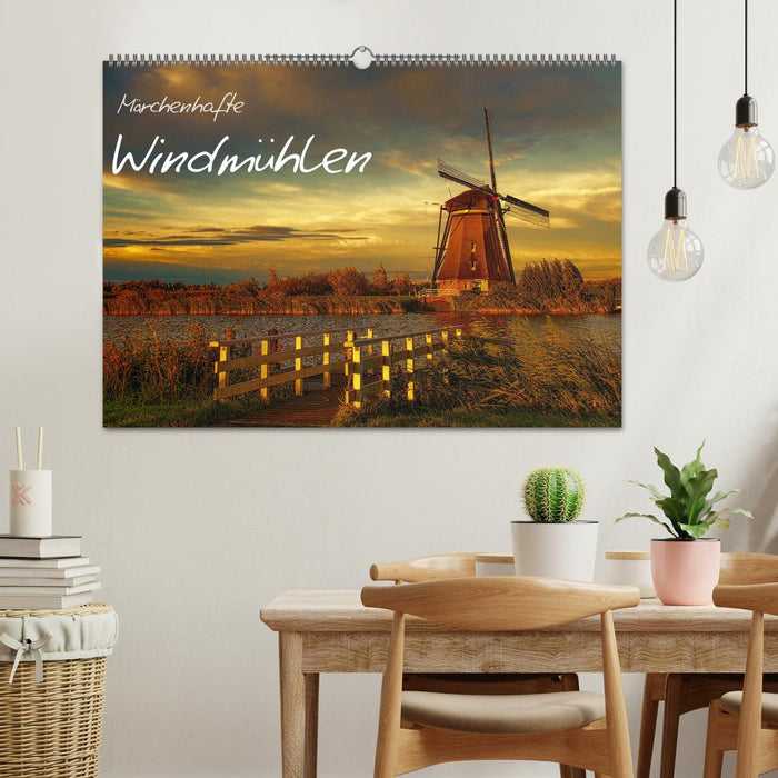 Märchenhafte Windmühlen (CALVENDO Wandkalender 2025)