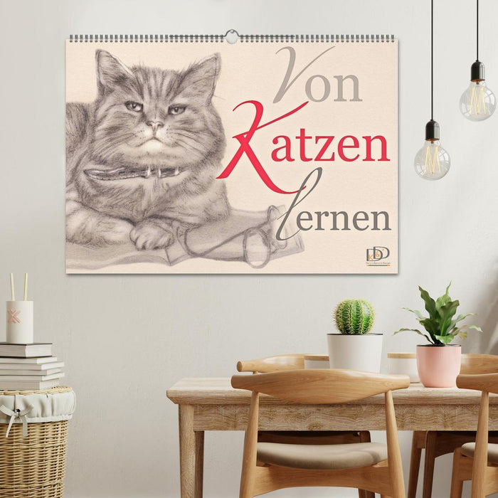 Von Katzen lernen (CALVENDO Wandkalender 2025)