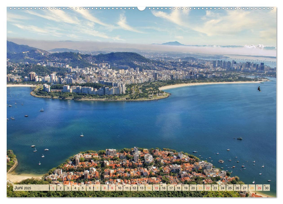 Rio de Janeiro, Stadt des Sonnenscheins (CALVENDO Premium Wandkalender 2025)