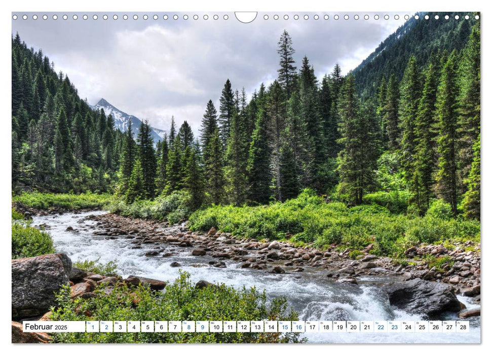 Krimmler Wasserfälle - Naturlandschaft Krimmler Achental (CALVENDO Wandkalender 2025)