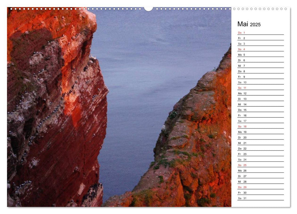 Abend in Helgoland (CALVENDO Premium Wandkalender 2025)