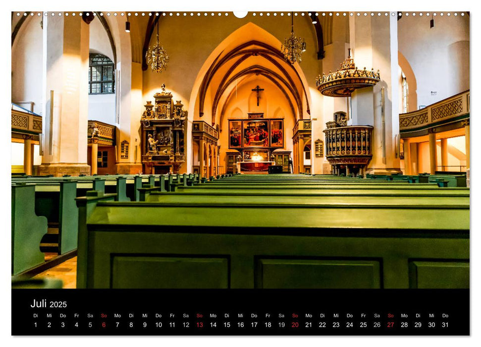 Martin Luther - Stationen seines Lebens (CALVENDO Premium Wandkalender 2025)