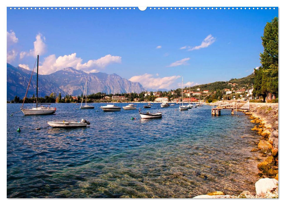 Malcesine und Sirmione, Schönheiten am Gardasee (CALVENDO Premium Wandkalender 2025)