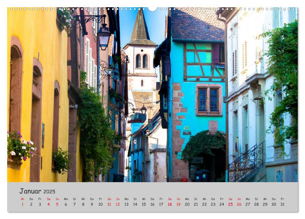 Region Elsass und Vogesen (CALVENDO Premium Wandkalender 2025)