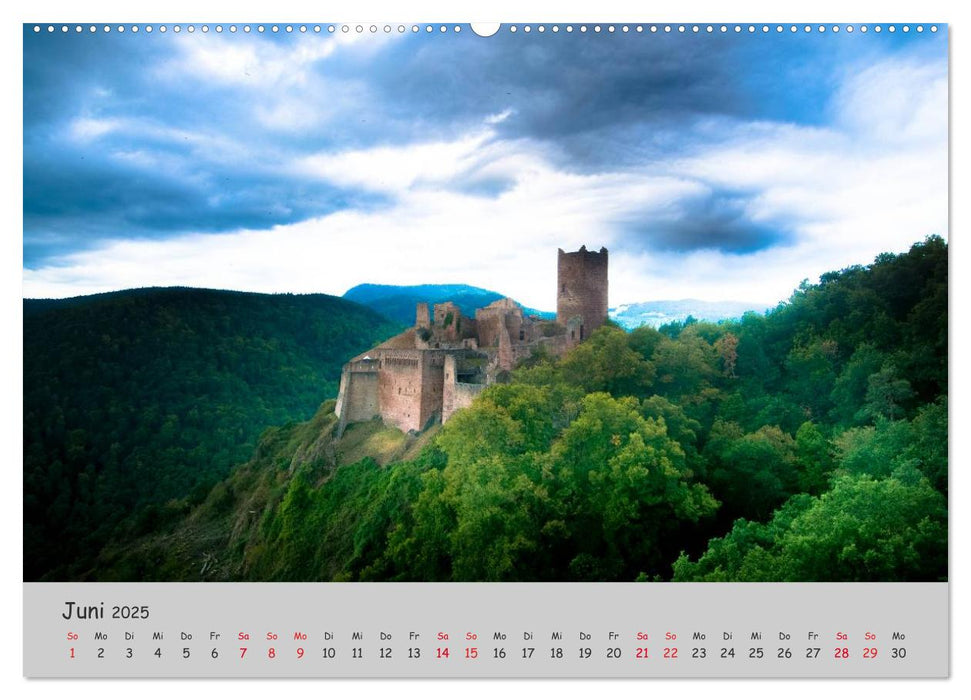 Region Elsass und Vogesen (CALVENDO Premium Wandkalender 2025)