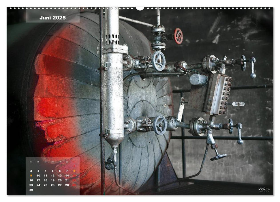 AUSSER BETRIEB - Industriekultur mit PopArt-Einflüssen (CALVENDO Premium Wandkalender 2025)