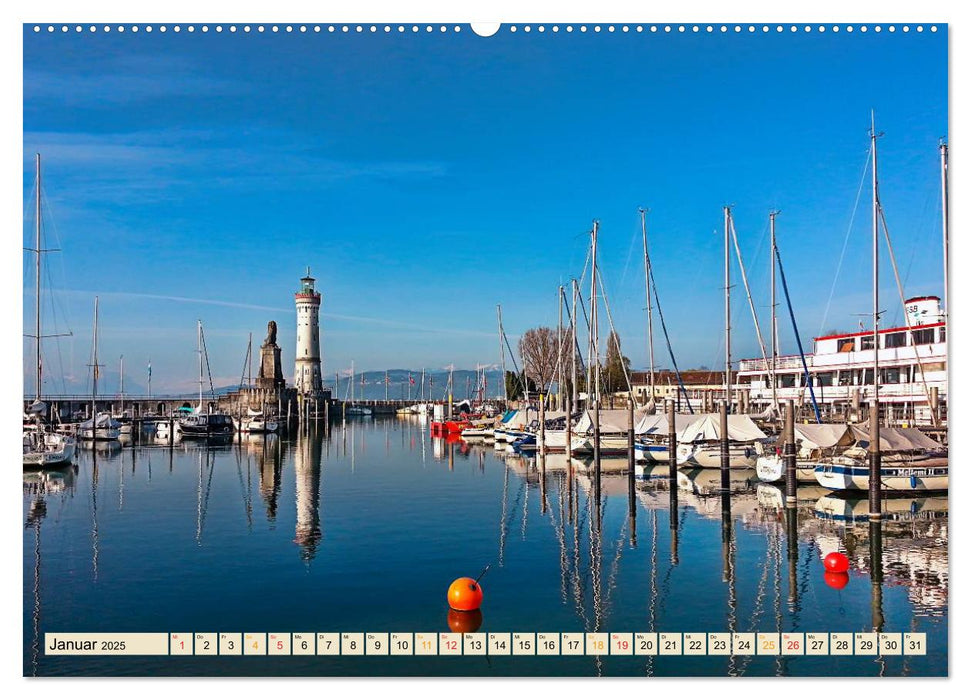 Deutsche Alpen, eine Reise von Lindau am Bodensee bis Berchtesgaden (CALVENDO Premium Wandkalender 2025)