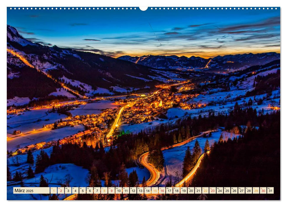 Deutsche Alpen, eine Reise von Lindau am Bodensee bis Berchtesgaden (CALVENDO Premium Wandkalender 2025)