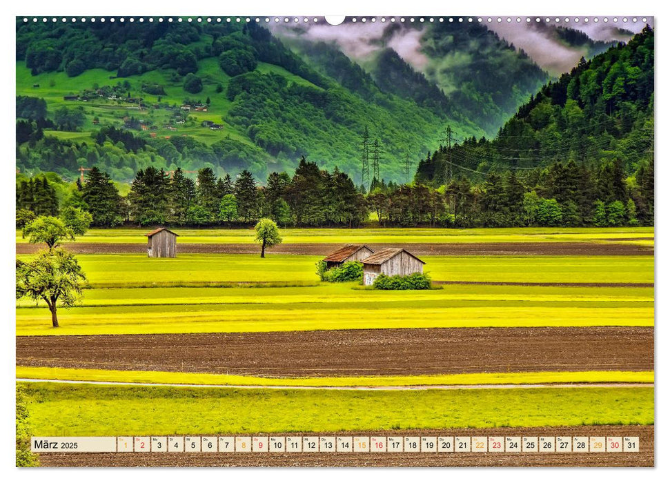 Auf der großen Tour durch die Schweiz, Etappe 1, Appenzell zum Genfer See (CALVENDO Wandkalender 2025)