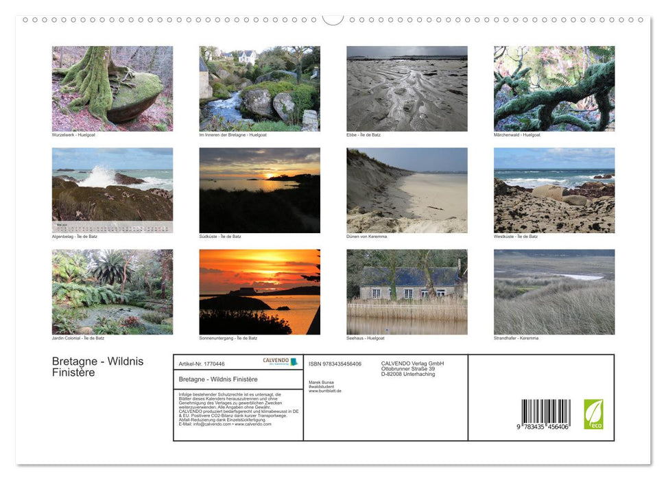 Bretagne - Wildnis Finistère (CALVENDO Premium Wandkalender 2025)